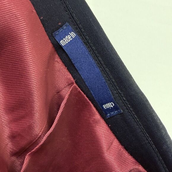 Paul Fredrick Blazer Sport Coat Mens Size 43R Black Jacket - Picture 13 of 16